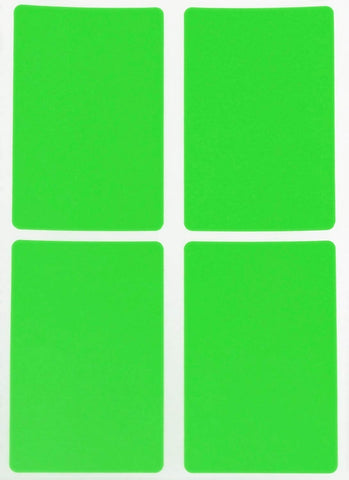 Rectangular stickers 3 x 2 inch Neon colors 7.5 cm x 5 cm