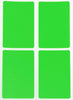 Rectangular stickers 3 x 2 inch Neon colors 7.5 cm x 5 cm