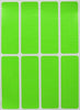 Rectangular stickers 3 x 1 inch Neon colors 76mm x 25mm