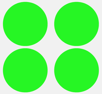 Dot stickers 3 inch neon colors 75mm
