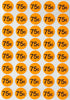 Price Dot Stickers 3/4 Inch Neon Color Labels 19mm