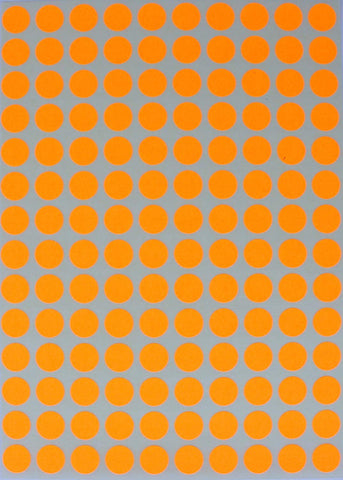 Dot stickers 3/8 inch Neon colors 10mm