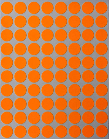 Dot stickers ½ inch Neon colors 13mm
