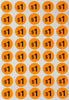 Price Dot Stickers 3/4 Inch Neon Color Labels 19mm