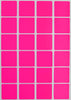 Square Stickers 1 x 1 inch Neon Colors 25mm x 25mm