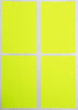Rectangular stickers 3 x 2 inch Neon colors 7.5 cm x 5 cm