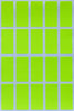 Rectangular stickers 1.57 x 0.75 inch Neon colors 40mm x 19mm