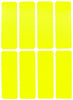 Rectangular stickers 3 x 1 inch Neon colors 76mm x 25mm