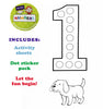 Fun Dot Sticker Activity Sheets for Kids, My First Numbers (1-10), Creative Learning for Ages 3–5