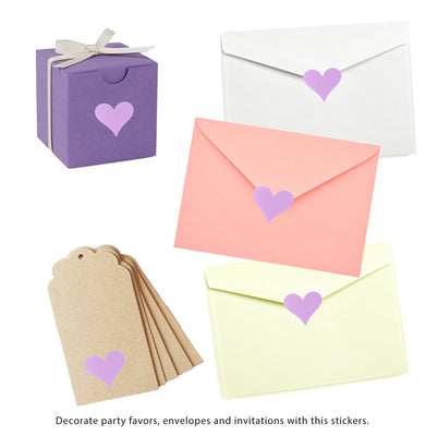 Heart Stickers 3/4 inch Label Rolls 19mm