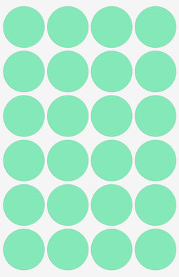Dot stickers 1 inch Pastel Colors 25mm
