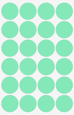 Dot stickers 1 inch Pastel Colors 25mm