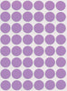 Dot stickers 11/16 inch Pastel colors 17mm