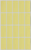 Rectangular stickers 1.57 x 0.75 inch Pastel colors 40mm x 19mm