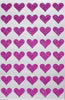Valentines Day 3/4 Inch Glitter Heart Stickers 19mm