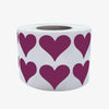Heart Stickers 3/4 inch Label Rolls 19mm