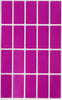 Rectangular stickers 1.57 x 0.75 inch classic colors 40mm x 19mm