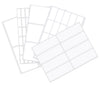 Rectangular Self Adhesive Labels Multi Size Sticker Packs