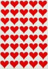Red Heart Stickers Envelopes Seal 4.5" x 6" for Valentine's Day