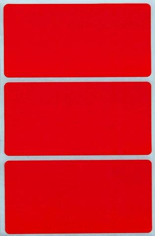 Rectangular stickers 4 x 2 inch classic colors 102mm x 51mm