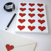 Valentines Day Decoration Glitter Stickers 1.5 x 1.75 Inch
