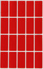 Rectangular stickers 1.57 x 0.75 inch classic colors 40mm x 19mm