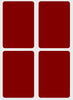 Rectangular stickers 3 x 2 inch Classic colors 7.5 cm x 5 cm