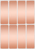 Rectangular stickers 3 x 1 inch Metallic colors 76mm x 25mm