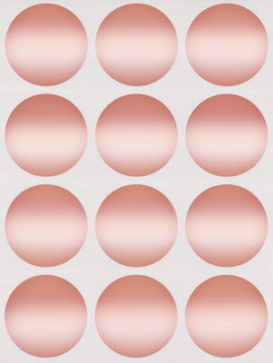 Dot stickers 1.5 inch Metallic colors 38mm