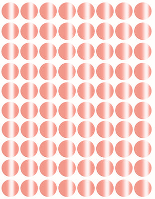 Dot stickers ½ inch Metallic colors 13mm