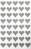 Heart Glitter Stickers 3/4"x 3/4"