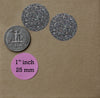 Glitter Sticker 1 inch Dot Labels 25mm