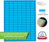 Rectangular Small Labels Printable Stickers for Injket/Laser Printers 1 inch x 0.375 Inch