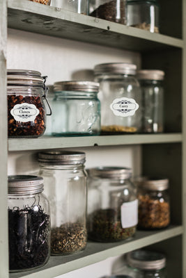 Blank & Spice Colored Stickers Kitchen Jars Labels