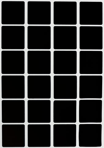 Square Stickers 1 x 1 inch Classic Colors 25mm x 25mm