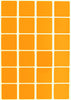 Square Stickers 1 x 1 inch Neon Colors 25mm x 25mm