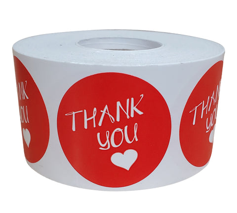 Thank You Stickers 1.5 inch Label Rolls 38mm