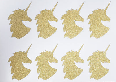 Unicorn Glitter Stickers 2 Inch For Party Supplies, Envelopes and Invitation Seals