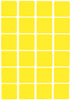 Square Stickers 1 x 1 inch Classic Colors 25mm x 25mm