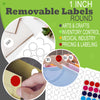 Printable Sticker Paper Sheets for Inkjet/Laser Printers 1" Inch White Round Labels Bonus Multicolor