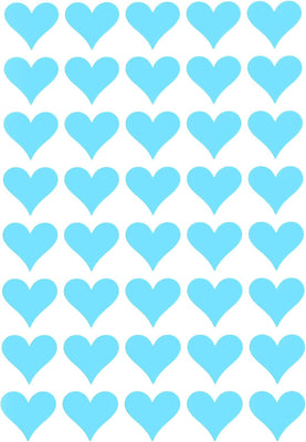 Royal Green Heart Shaped Stickers 3/4 inch Rose Gold Valentine's Stickers for Party Favors, Goodie Bags and Gift Boxes 19mm