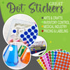 Dot stickers 1 inch Neon colors 25mm