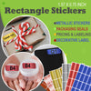 Rectangular metallic stickers 1.57 x 0.75 inch  40mm x 19mm