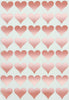 Royal Green Heart Shaped Stickers 3/4 inch Rose Gold Valentine's Stickers for Party Favors, Goodie Bags and Gift Boxes 19mm