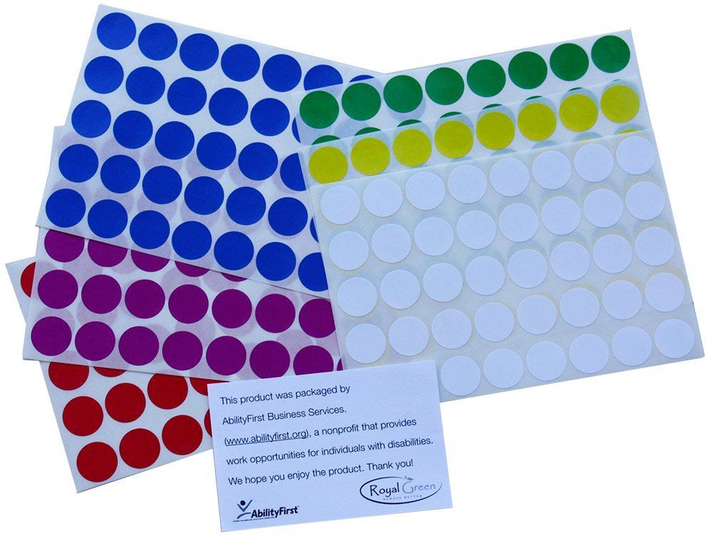 Round Dot Color Coding 19mm Stickers – Royal Green Market