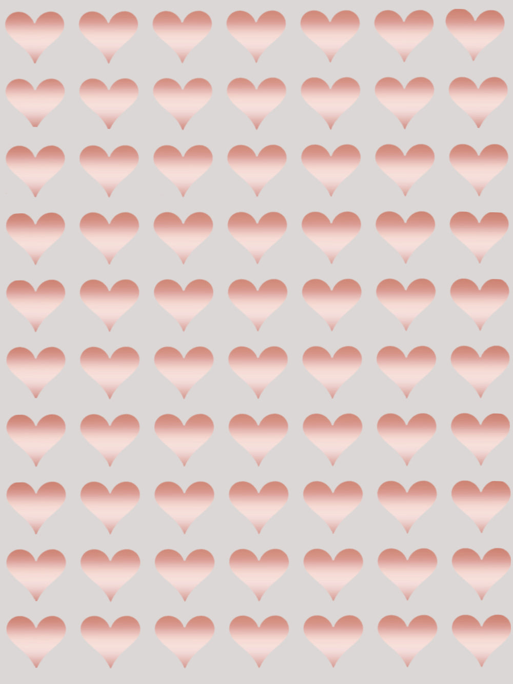 Small Pink Heart Stickers 1/2 Wide