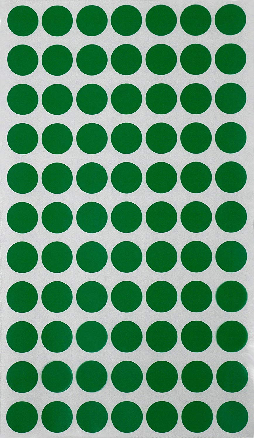 Royal Green Dot Stickers ~ 5/8 inch Classic Colors 15mm 385 / Blue