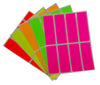Rectangular stickers 3 x 1 inch Combo colors 76mm x 25mm