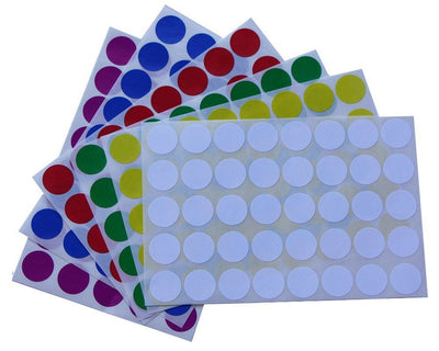 Round Dot Color Coding 19mm Stickers