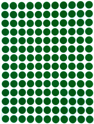 Royal Green Colored Labels 1 inch in 13 Assorted Colors - Sticker Dots 25mm One inch - 312 Pack